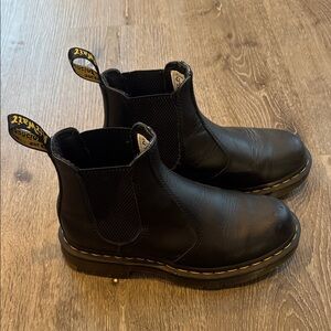 Dr. Martens Black Leather Ankle Boots